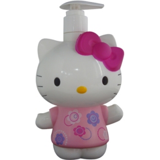 Hello Kitty Flowers 3D tekuté mydlo 400 ml s pumpičkou
