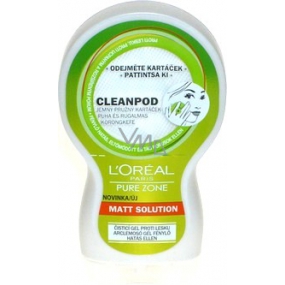 Loreal Paris Pure Zone Matt Solution Cleanpod čistiaci gél proti lesku 150 ml