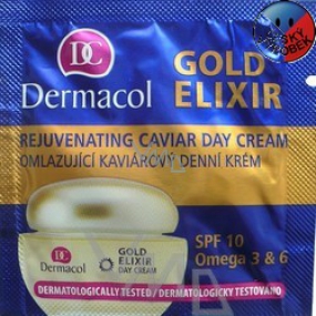 Dermacol Gold Elixir SPF 10 Omladzujúci kaviárový denný krém 1,5 ml