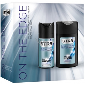 Str8 On The Edge dezodorant sprej 150 ml + sprchový gél 250 ml, darčeková sada