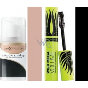 Max Factor Colour Adapt make-up 55 Blushing Beige 34 ml + Wild Mega Volume riasenka čierna 11 ml