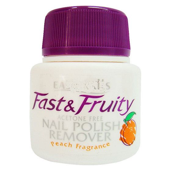 Easy Nails Fast & Fruity odlakovač na nechty s hubkou Broskyňa 50 ml