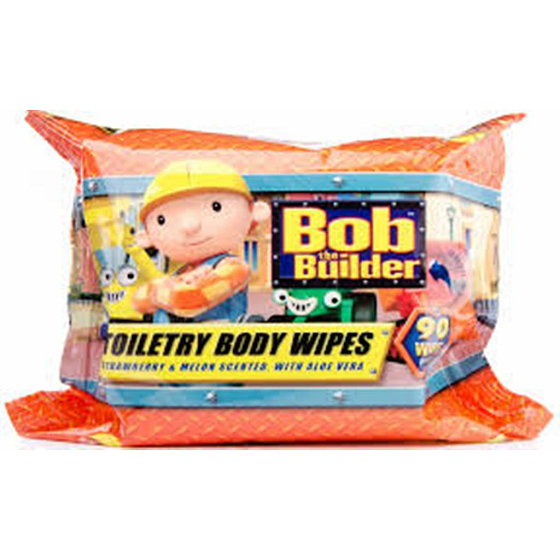 Bob Staviteľ Aloe Vera s vôňou jahody vlhčené obrúsky pre deti 90 kusov Bob Builder