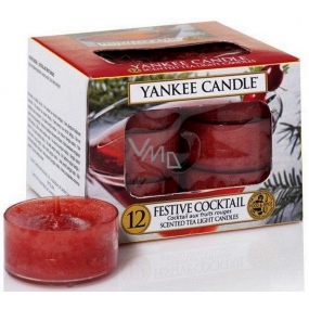 Yankee Candle Festive Cocktail - Sviatočné koktail vonná čajová sviečka 12 x 9,8 g