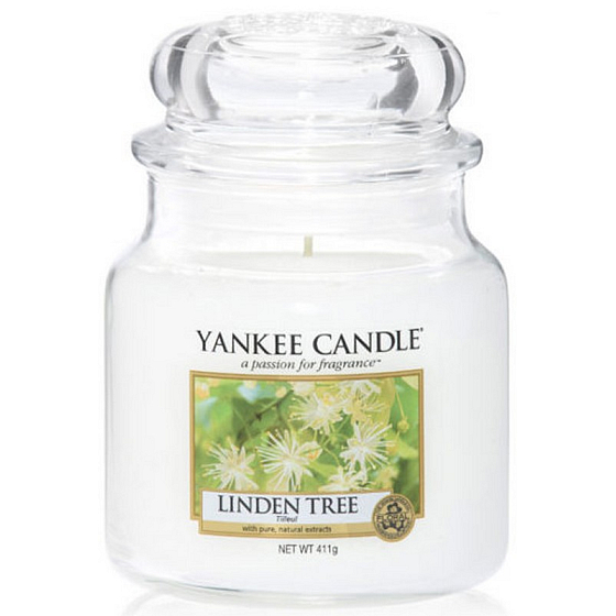 Yankee Candle Linden Tree - Lipa vonná sviečka Classic strednej sklo 411 g
