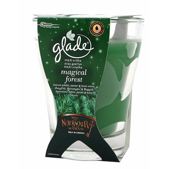 Glade by Brise Magical Forest - Ihličie čerstvé borovicové čečiny sa sviatočným korením s tónmi škorice vonná veľká sviečka v skle, doba horenia až 52 hodín 224 g