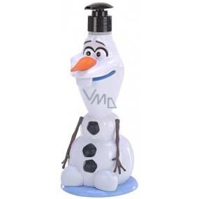 Disney Frozen 3D figúrka sprchový gél a šampón na vlasy pre deti dávkovač 400 ml