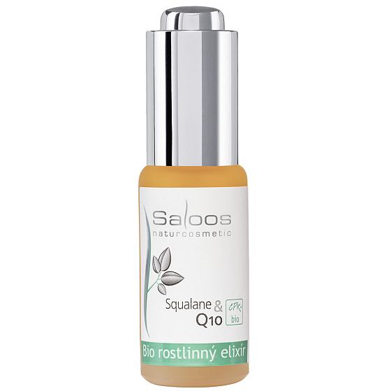 Saloos Bio Squalane & Q10 pleťový rastlinný elixír pre hĺbkovú starostlivosť o zrelú pleť 20 ml