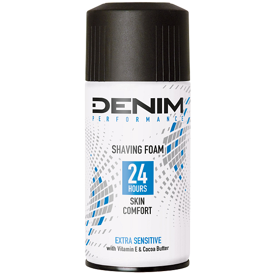 Denim Performance Extra Sensitive pena na holenie pre mužov, pre citlivú pleť 300 ml