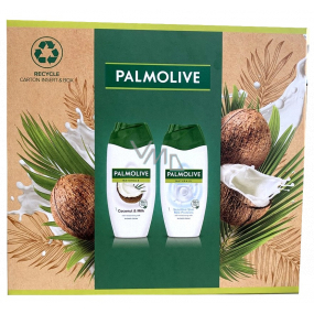 Palmolive Naturals Coconut & Milk sprchový krém 250 ml + Sensitive Skin Milk Protein sprchový krém 250 ml, kozmetická sada