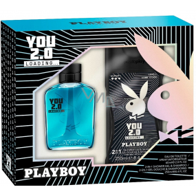 Playboy You 2.0 Loading Toaletná voda pre mužov 60 ml + sprchový gél 250 ml, darčeková sada pre mužov