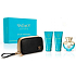 Versace Dylan Turquoise toaletná voda pre ženy 100 ml + telové mlieko 100 ml + sprchový gél 100 ml + kozmetická taška, darčeková sada pre ženy