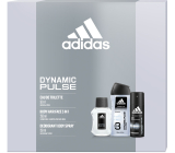 Adidas Dynamic Pulse toaletná voda 50 ml + dezodorant v spreji 150 ml + sprchový gél 250 ml, darčeková sada pre mužov
