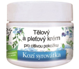 Bione Cosmetics Kozia srvátka telový a pleťový krém pre citlivú pokožku 260 ml