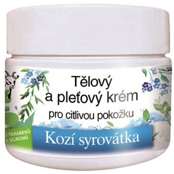 Bione Cosmetics Kozia srvátka telový a pleťový krém pre citlivú pokožku 260 ml