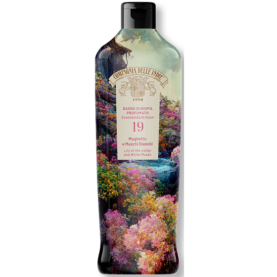 Compagnia Delle Indie 19 Parfumovaná pena do kúpeľa s ľaliou a bielym pižmom 500 ml