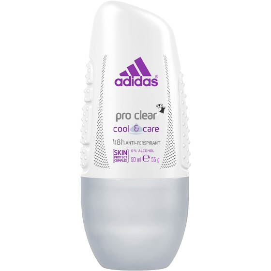Adidas Action 3 Proclear guličkový antiperspirant dezodorant roll-on pre ženy 50 ml