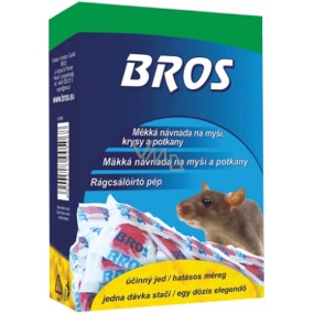 Bros Mäkká návnada na myši, potkany a potkany 100 g