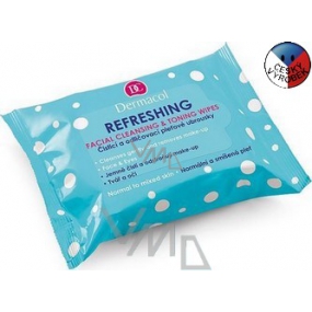 Dermacol Refreshing Facial Cleansing odličovacie pleťové obrúsky 25 kusov