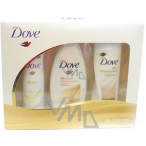 Dove Silk dezodorant sprej 150 ml + sprchový gél 250 ml + telové mlieko 250 ml, kozmetická sada