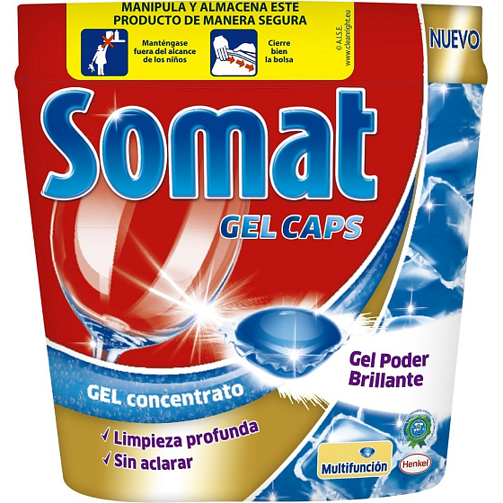 Somat Gel Caps gélové kapsule do umývačky riadu 36 kusov