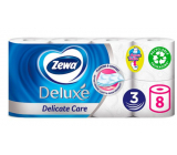 Zewa Deluxe Aqua Tube Delicate Care Toaletný papier 150 útržkov 3-vrstvový 8 ks, splachovací