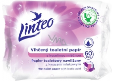 Linteo Vlhčený toaletný papier s kyselinou mliečnou 60 kusov