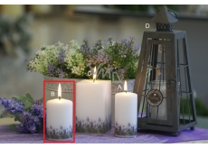 Lima Lavender vonná sviečka biela valec 60 x 90 mm 1 kus