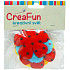 CreaFun Textilné dekorácie Kvetina mix farieb 5,5 cm 5 kusov