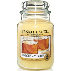 Yankee Candle Honeycrips Apple Cider - Jablčný mušt vonná sviečka Classic veľká sklo 623 g