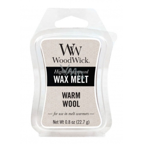 Woodwick Warm Wool - Hrejivá vlna vonný vosk do aromalampy 22.7 g
