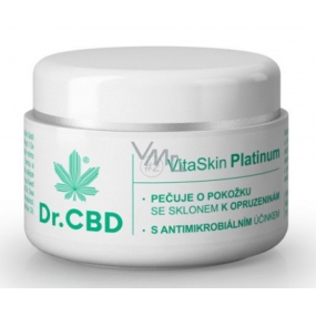 Dr. CBD VitaSkin Platinum Konopný upokojujúci balzam na zapareniny, hnisanie, akné, ekzémy, uštipnutie hmyzom 30 ml