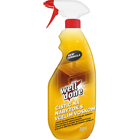 Well Done čistič na nábytok s včelím voskom, 750 ml