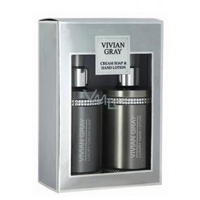 Vivian Gray Crystal Gray telové mlieko 250 ml + sprchový gél 250 ml, kozmetická sada