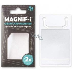 If magnify-i Credit Card Lupa vo veľkosti kreditnej karty 2 x zväčšenie