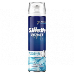 Gillette Series Sensitive Cool pena na holenie pre mužov 250 ml