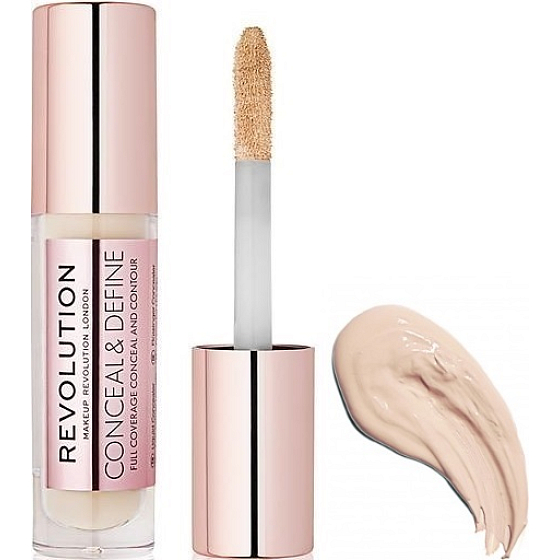 Makeup Revolution Conceal & Define Concealer tekutý korektor C5 3,4 ml