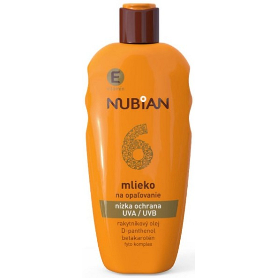 Nubian OF6 mlieko na opaľovanie 200 ml