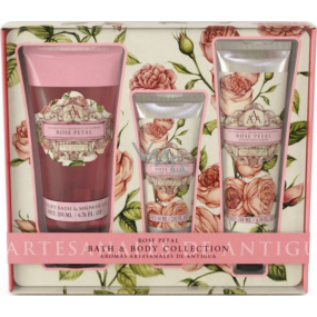 Somerset Toiletry Ruže luxusný telový krém 130 ml + sprchový gél 200 ml + luxusný krém na ruky 60 ml, kozmetická sada