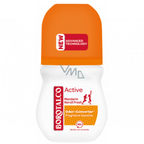 Borotalco Active Mandarin a Neroli Fresh guličkový dezodorant roll-on unisex 50 ml