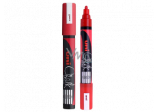 Uni Mitsubishi Chalk Marker kriedový popisovač červený 1,8-2,5 mm, PWE-5M