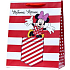Ditipo Darčeková papierová taška 26,4 x 12 x 32,4 cm Minnie Mouse červená a biela