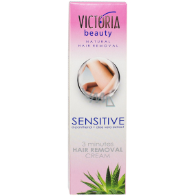 Victoria Beauty Sensitive 3-minútový depilačný krém s Aloe Vera 100 ml