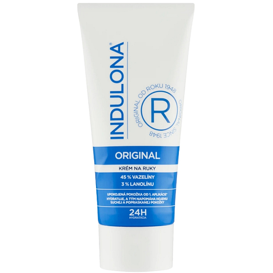 Indulona Original 24-hodinový hydratačný krém na ruky s lanolínom a vazelínou 30 ml