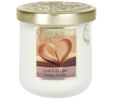 Sójová sviečka Heart & Home Love Story stredne dlhá horí až 30 hodín 110 g