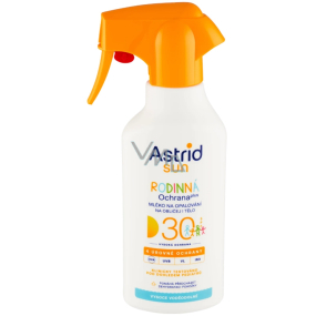 Astrid Sun OF30 Rodinné mlieko na opaľovanie s pumpičkou 270 ml