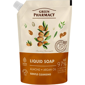Green Pharmacy Mandle a Arganový olej tekuté mydlo náhradná náplň 460 ml