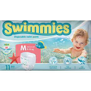 Swimmies plienky do vody 9-15 kg, 11 ks Swimmies plienky do vody 9-15 kg, 11 ks