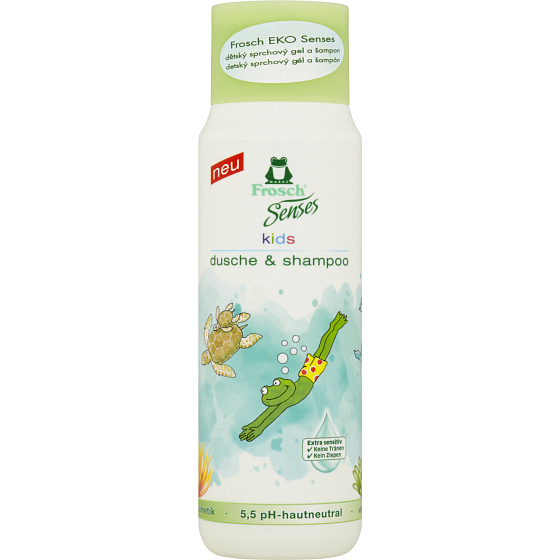 Frosch Eko Senses Kids detský sprchový gel & šampón, 300 ml