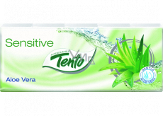 Tento Soft Aloe Vera hygienické vreckovky z čistej celulózy 3 vrstvové 10 kusov